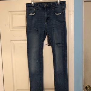 American Eagle Men’s 34 32 Skinny Jeans Ripped